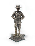 Hand Made Massachusetts State Trooper pewter figurine, female