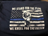 MSP We Stand Thin Blue Line Navy T-Shirt